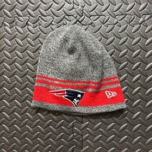 New Era Patriots Gray and Red Beanie